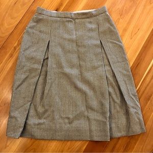 Vintage 1960’s Herring Bone Tweed Knee Length Skirt